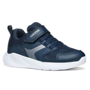 Pantofi copii baieti din material sintetic si textil Geox, Albastru – J55GBA-0BC14-C4002
