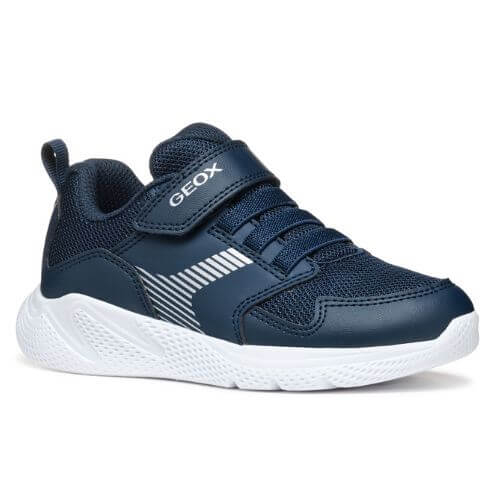Pantofi copii baieti din material sintetic si textil Geox, Albastru – J55GBA-0BC14-C4002