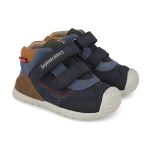 Pantofi copii baieti din piele, Albastru, Biomecanics – 261133-A243