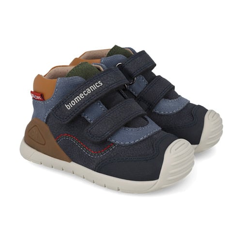 Pantofi copii baieti din piele, Albastru, Biomecanics – 261133-A243