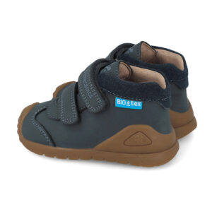 Pantofi copii baieti din piele impermeabili, Albastru, Biomecanics – 261134-A556