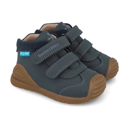 Pantofi copii baieti din piele impermeabili, Albastru, Biomecanics – 261134-A556
