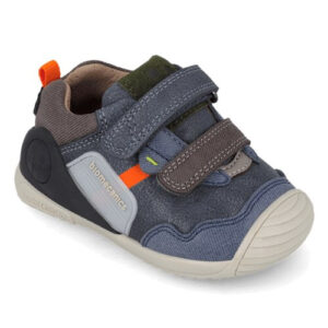 Pantofi copii baieti din piele, Albastru Denim, Biomecanics – 261123-A556
