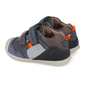 Pantofi copii baieti din piele, Albastru Denim, Biomecanics – 261123-A556