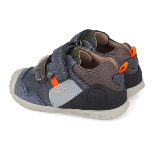 Pantofi copii baieti din piele, Albastru Denim, Biomecanics – 261123-A556