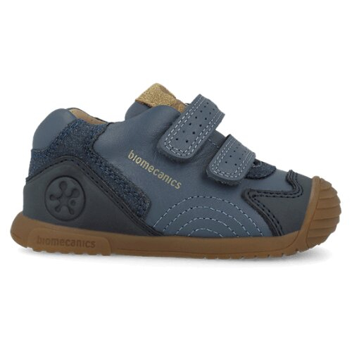 Pantofi copii baieti din piele, Albastru Denim, Biomecanics – 261126-A556