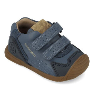 Pantofi copii baieti din piele, Albastru Denim, Biomecanics – 261126-A556