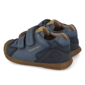 Pantofi copii baieti din piele, Albastru Denim, Biomecanics – 261126-A556
