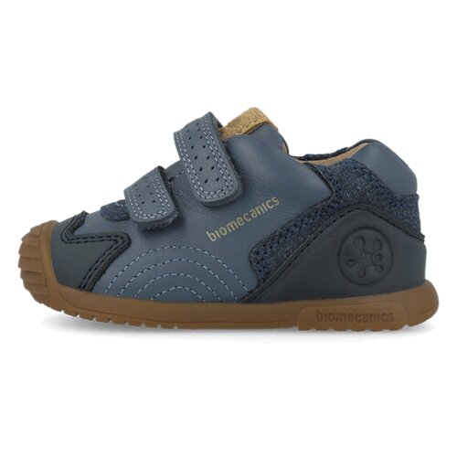 Pantofi copii baieti din piele, Albastru Denim, Biomecanics – 261126-A556