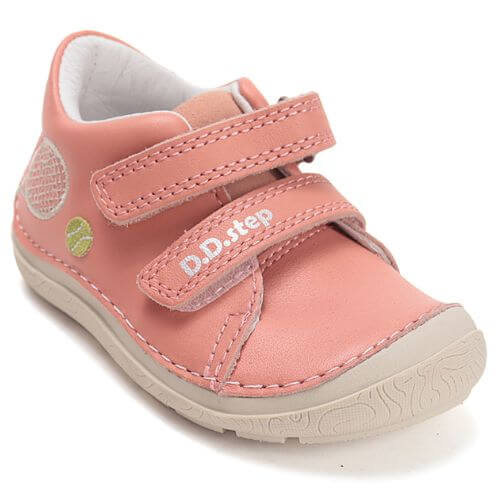 Pantofi copii fete din piele Barefoot DD Step, Roz – S116-61682C
