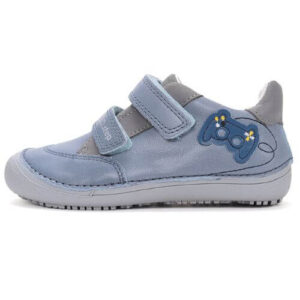 Pantofi copii baieti din piele Barefoot DD Step, Albastru – S063-61460A
