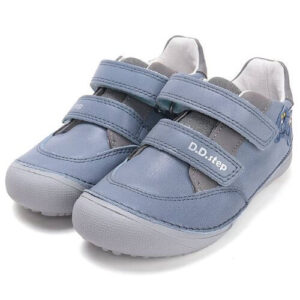 Pantofi copii baieti din piele Barefoot DD Step, Albastru – S063-61460A
