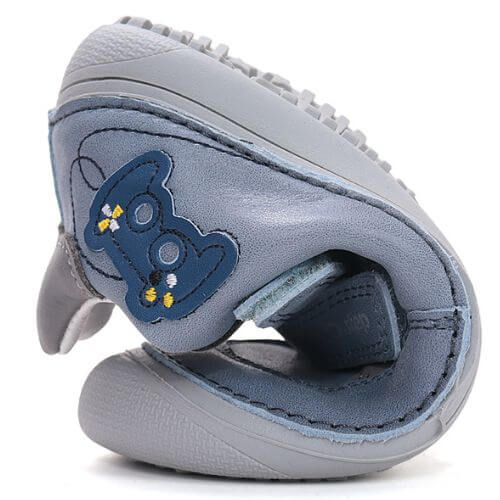 Pantofi copii baieti din piele Barefoot DD Step, Albastru – S063-61460A