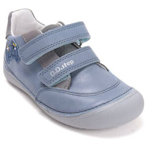 Pantofi copii baieti din piele Barefoot DD Step, Albastru – S063-61460A