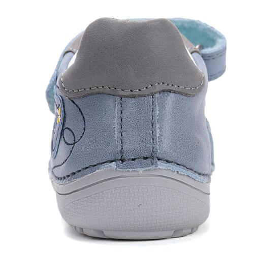 Pantofi copii baieti din piele Barefoot DD Step, Albastru – S063-61460A