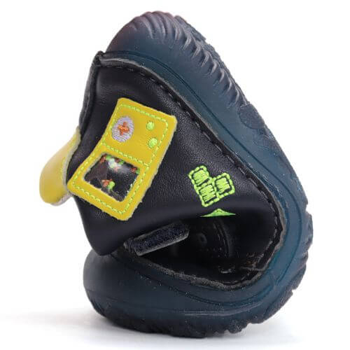 Pantofi copii baieti din piele Barefoot DD Step, Albastru – S073-61373