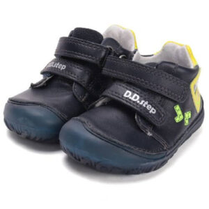 Pantofi copii baieti din piele Barefoot DD Step, Albastru – S073-61373