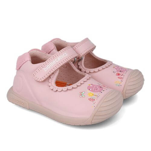 Balerini copii fete din piele Biomecanics, Roz – 252105-A032 Balerini copii fete din piele Biomecanics, Roz – 252105-A032