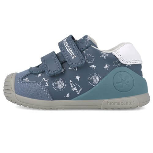 Pantofi copii baieti din piele Biomecanics, Albastru – 252115-A556
