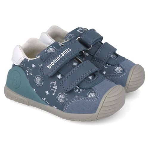 Pantofi copii baieti din piele Biomecanics, Albastru – 252115-A556 Pantofi copii baieti din piele Biomecanics, Albastru – 252115-A556