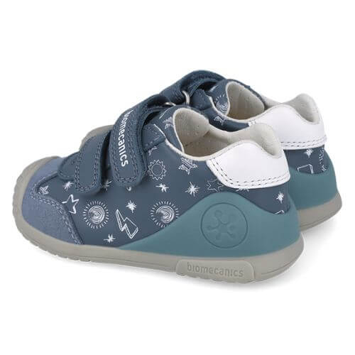 Pantofi copii baieti din piele Biomecanics, Albastru – 252115-A556
