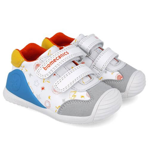 Pantofi copii baieti din piele Biomecanics, Alb – 252115-C835 Pantofi copii baieti din piele Biomecanics, Alb – 252115-C835