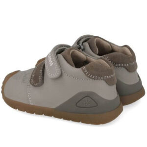 Pantofi copii baieti din piele Biomecanics, Gri – 251121-B154