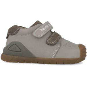 Pantofi copii baieti din piele Biomecanics, Gri – 251121-B154