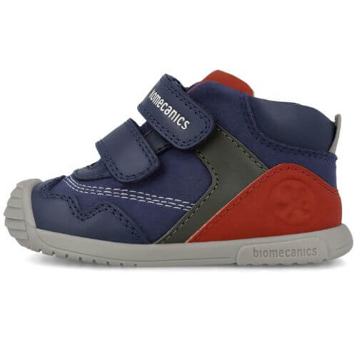 Pantofi copii baieti din piele Biomecanics, model inalt, Albastru – 251125-A183