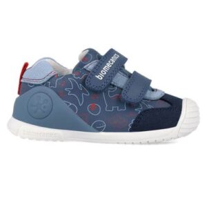Pantofi copii baieti din piele Biomecanics, Albastru – 262120-A556