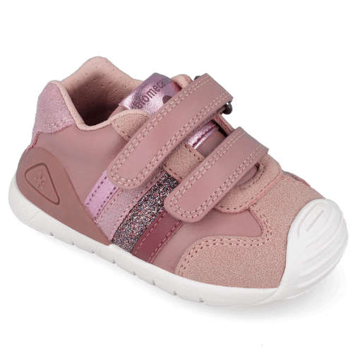 Pantofi copii fete din piele Biomecanics, Roz – 251129-E159