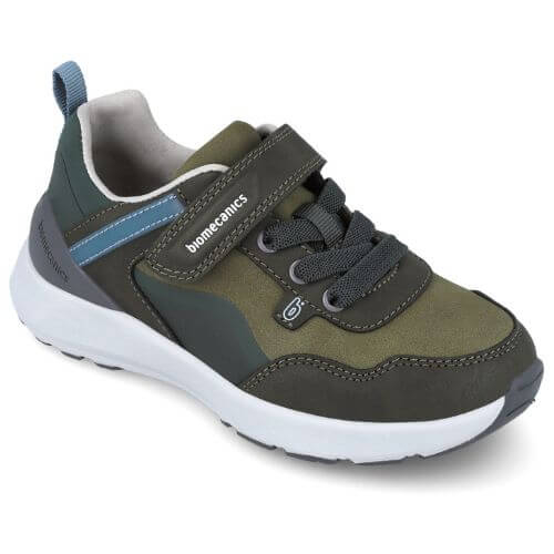 Pantofi copii baieti din piele Biomecanics, Verde – 251277-B801