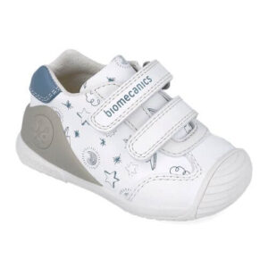 Pantofi copii baieti din piele Biomecanics, Alb – 252115-B834