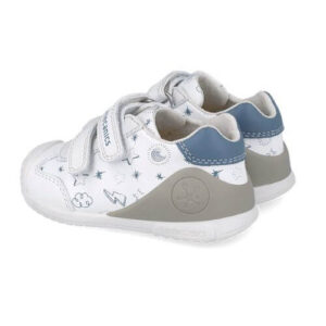Pantofi copii baieti din piele Biomecanics, Alb – 252115-B834