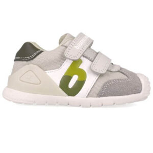 Pantofi copii baieti din piele Biomecanics, Gri – 252119-B695