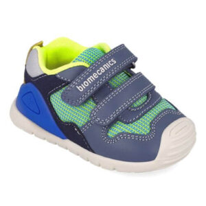 Pantofi copii baieti din piele Biomecanics, Verde – 252120-B837