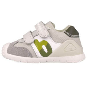 Pantofi copii baieti din piele Biomecanics, Gri – 252119-B695