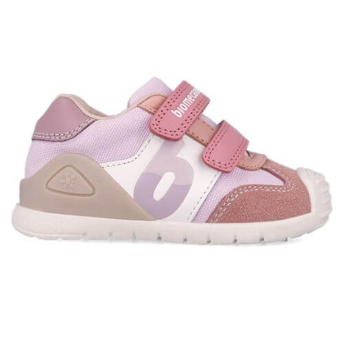 Pantofi copii fete din piele Biomecanics, Roz – 252119-D378