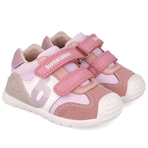 Pantofi copii fete din piele Biomecanics, Roz – 252119-D378 Pantofi copii fete din piele Biomecanics, Roz – 252119-D378