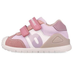 Pantofi copii fete din piele Biomecanics, Roz – 252119-D378