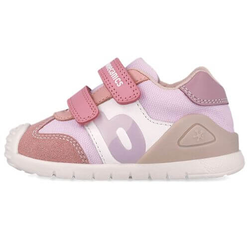 Pantofi copii fete din piele Biomecanics, Roz – 252119-D378