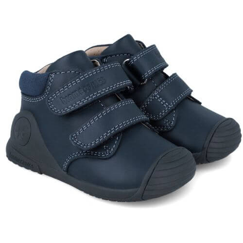 Pantofi copii baieti din piele Biomecanics, model inalt, Albastru – 251133-A183 Pantofi copii baieti din piele Biomecanics, model inalt, Albastru – 251133-A183