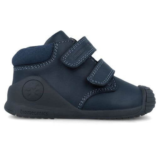 Pantofi copii baieti din piele Biomecanics, model inalt, Albastru – 251133-A183