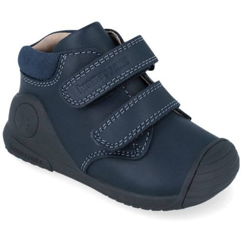 Pantofi copii baieti din piele Biomecanics, model inalt, Albastru – 251133-A183