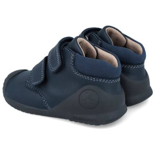 Pantofi copii baieti din piele Biomecanics, model inalt, Albastru – 251133-A183