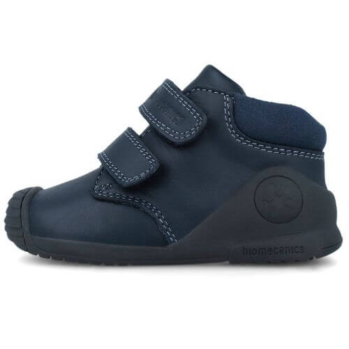 Pantofi copii baieti din piele Biomecanics, model inalt, Albastru – 251133-A183
