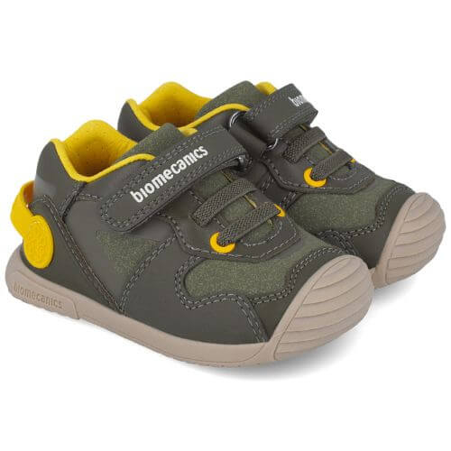 Pantofi copii baieti din piele Biomecanics, Verde – 251126-B788