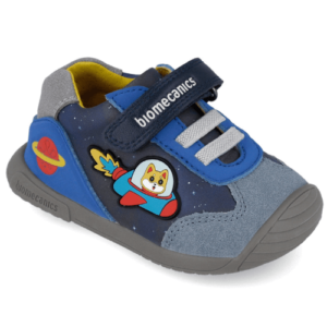 Pantofi copii baieti din piele Biomecanics, Albastru – 251128-A183
