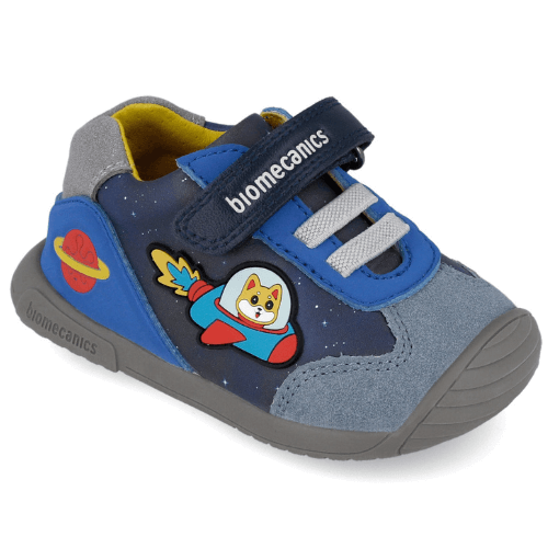 Pantofi copii baieti din piele Biomecanics, Albastru – 251128-A183