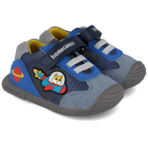 Pantofi copii baieti din piele Biomecanics, Albastru – 251128-A183